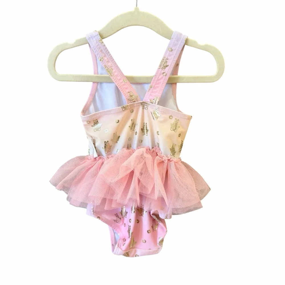 Huxbaby Tulle Fairy Bunny Ballet Swimsuit - Rainbow Size 6-12M‎